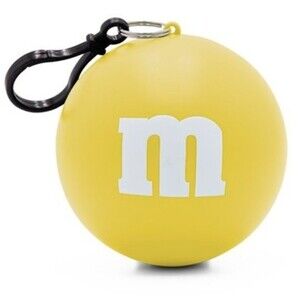 NEW M&M's Yellow Rain Poncho Ball One Size
